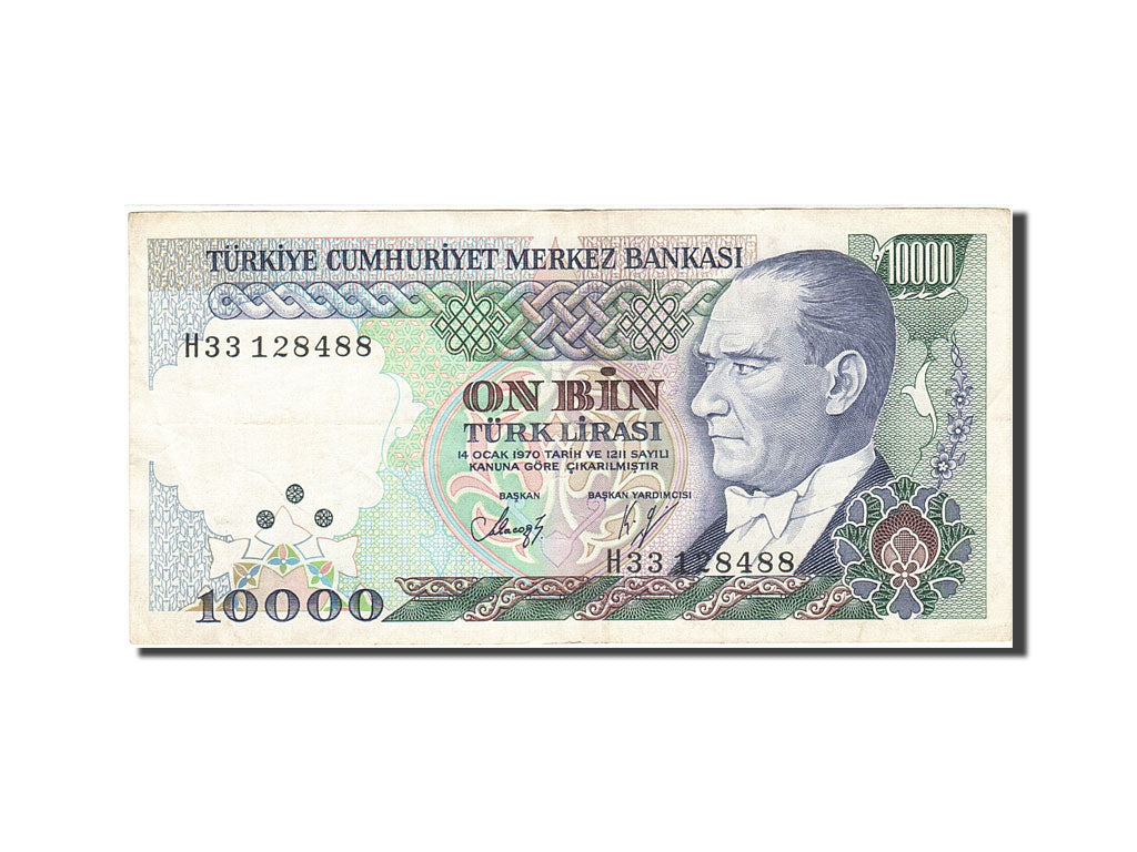 Billet, Turquie, 10,000 Lira, 1984-1997, 1982, KM:199, TB+