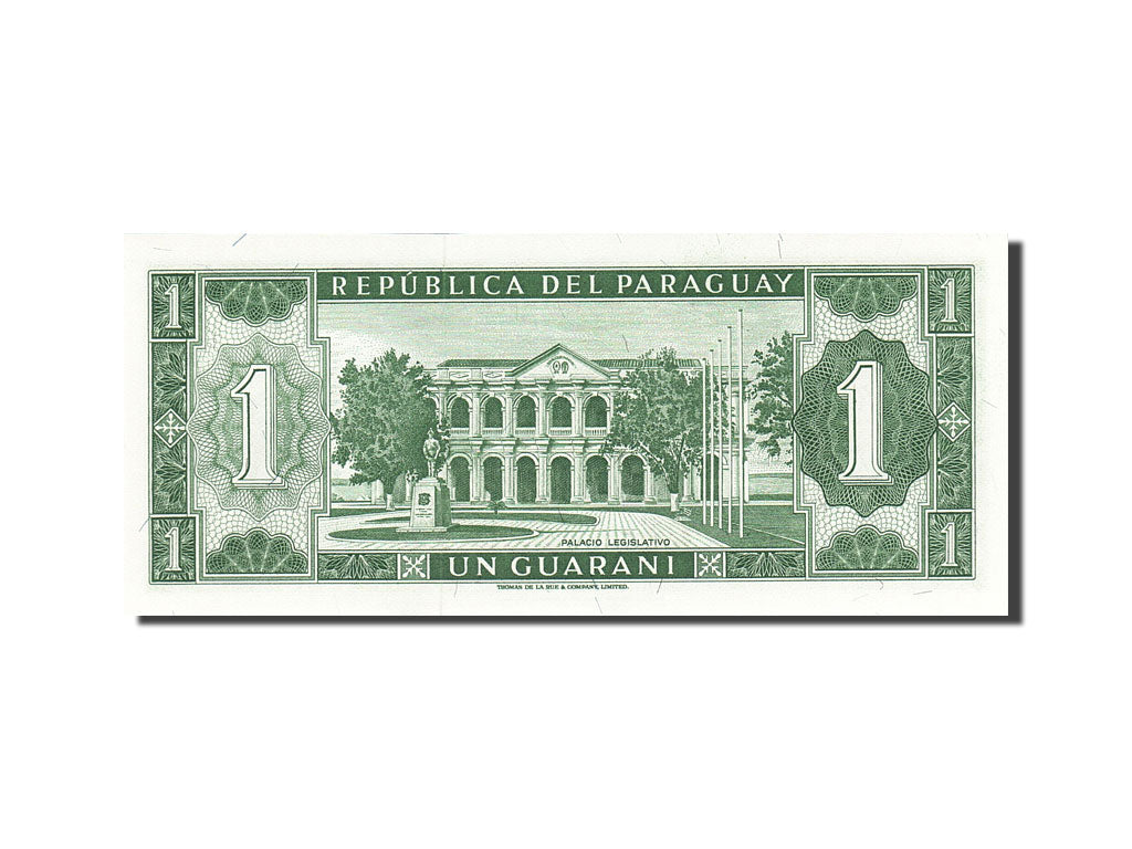 Banknote, Paraguay, 1 Guarani, 1952, 1952, KM:193b, UNC(63)