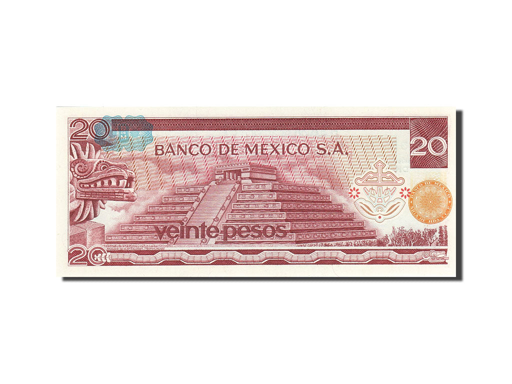 Billet, Mexique, 20 Pesos, 1969-1974, 1977-07-08, KM:64d, SPL