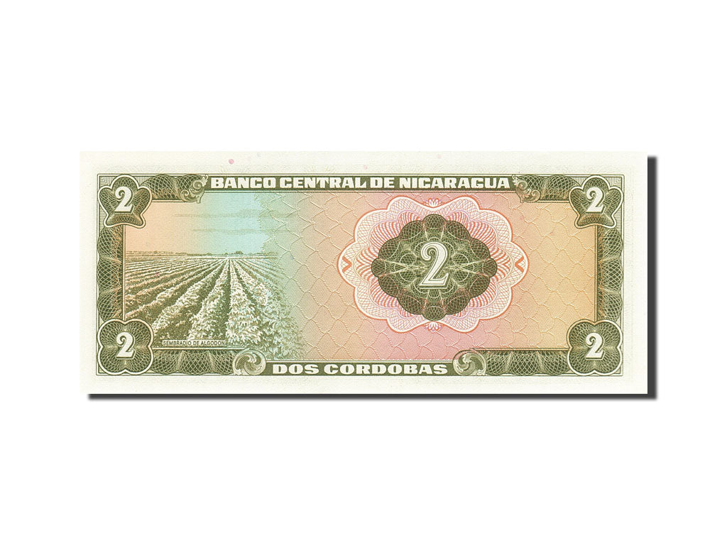 Banknote, Nicaragua, 2 Cordobas, 1972, 1972, KM:121a, UNC(63)