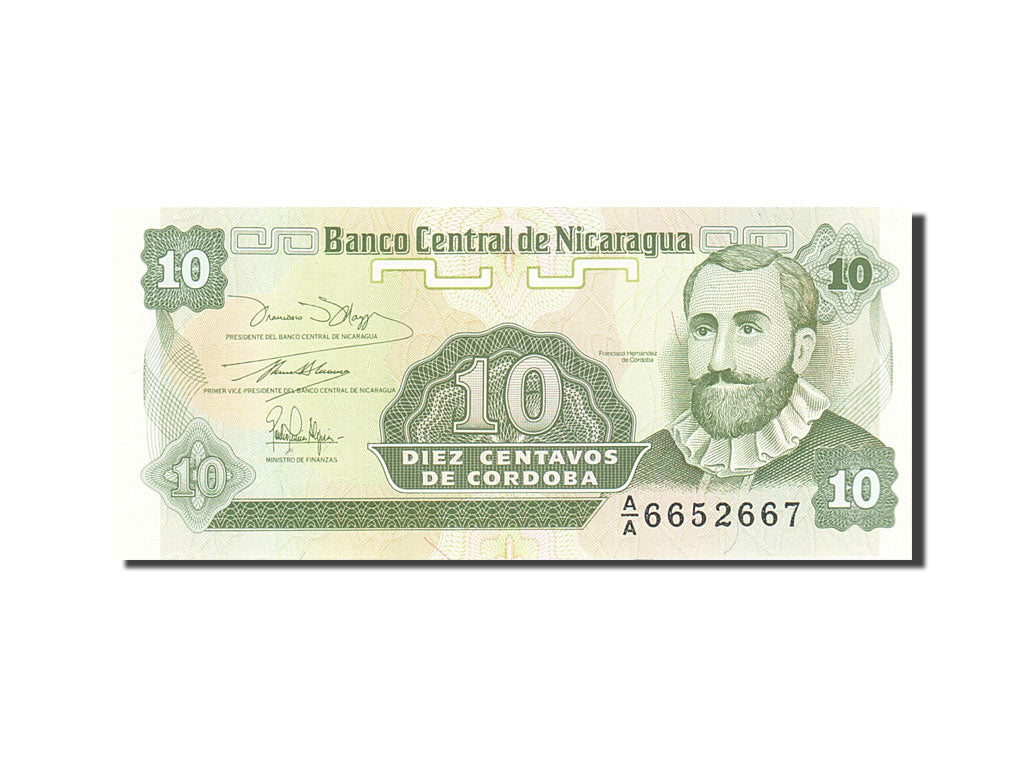Banknot, Nicaragua, 10 Centavos, 1991-1992, Undated (1991), KM:169a, UNC(63)