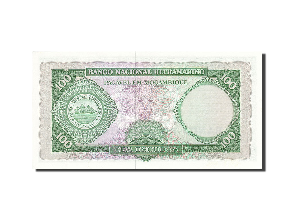 Banknote, Mozambique, 100 Escudos, 1976, 1961-03-27, KM:117a, UNC(63)