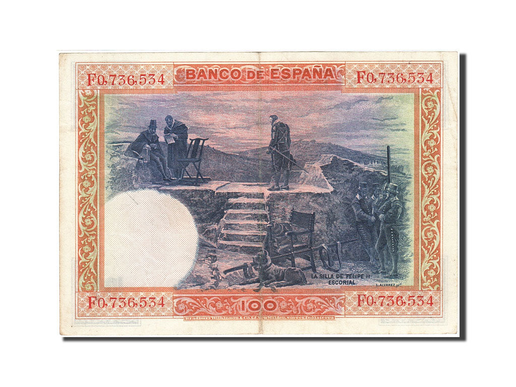 Biljet, Spanje, 100 Pesetas, 1925, 1925-07-01, KM:69c, TB+