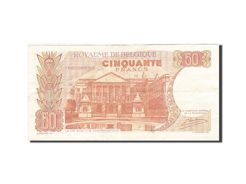 Biljet, België, 50 Francs, 1964-1966, 1966-05-16, KM:139, TTB