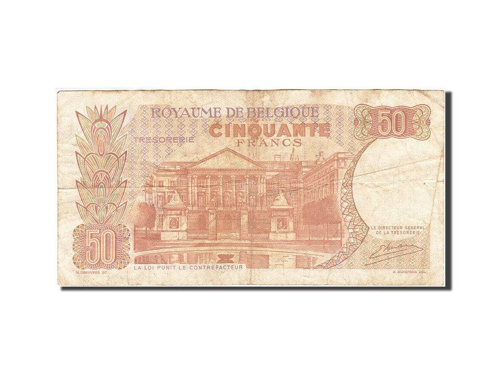 Biljet, België, 50 Francs, 1964-1966, 1966-05-16, KM:139, B