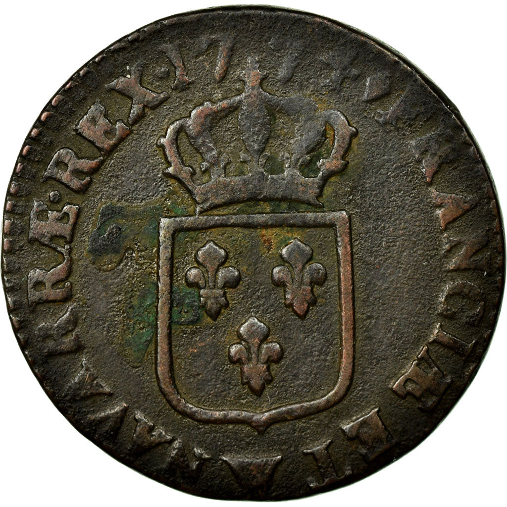 Münze, Frankreich, Louis XV, Sol à la vieille tête, Sol, 1774, Lille, S