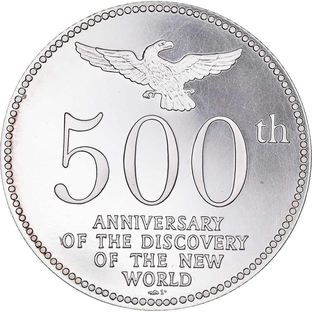 France, Médaille, 500ème Anniversaire de la Découverte de l'Amérique, 1992