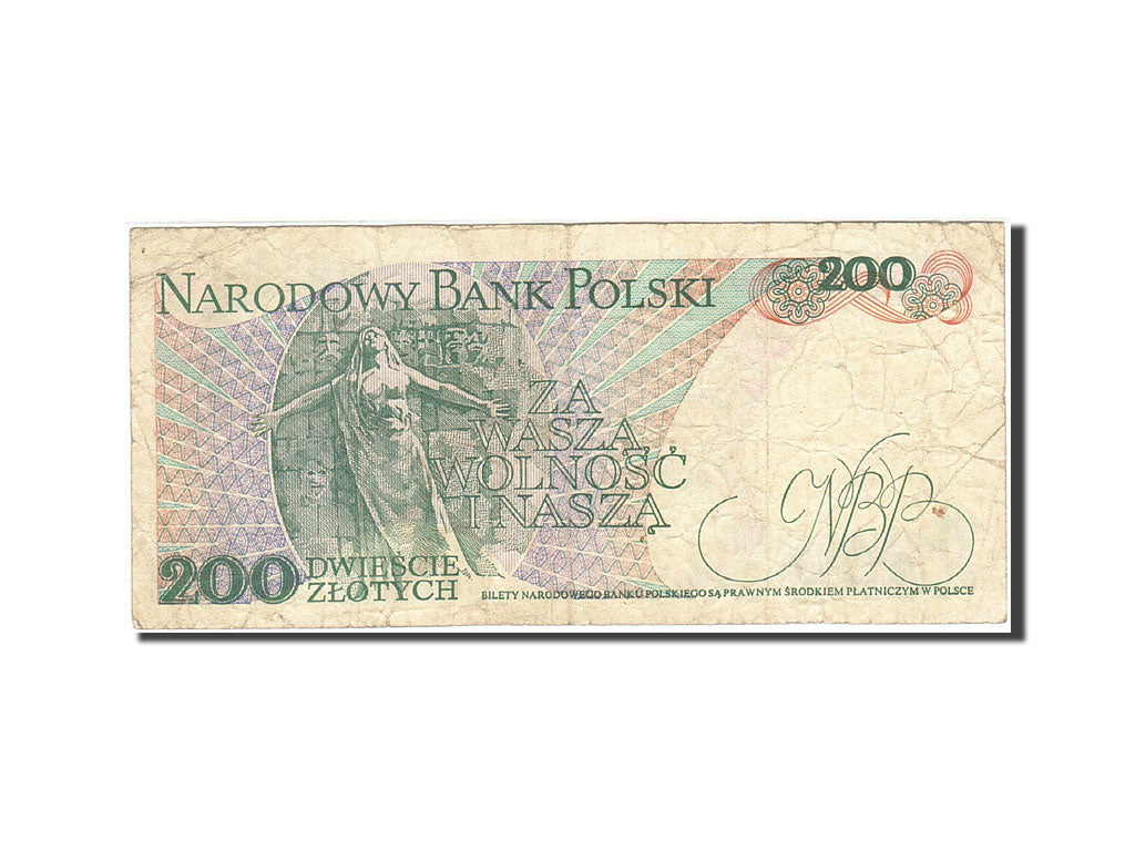 Banconote, Polonia, 200 Zlotych, 1974-1976, KM:144c, 1986-06-01, MB