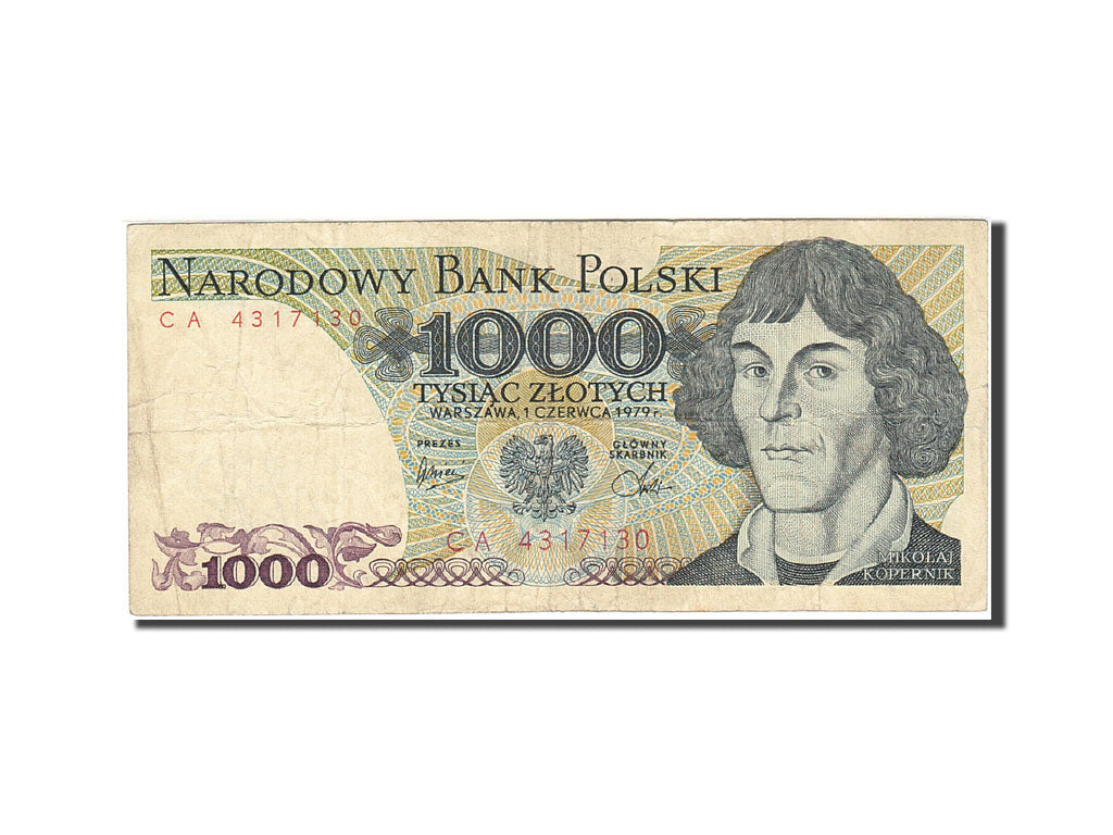 Banknote, Poland, 1000 Zlotych, 1974-1976, 1979-06-01, KM:146b, VF(20-25)