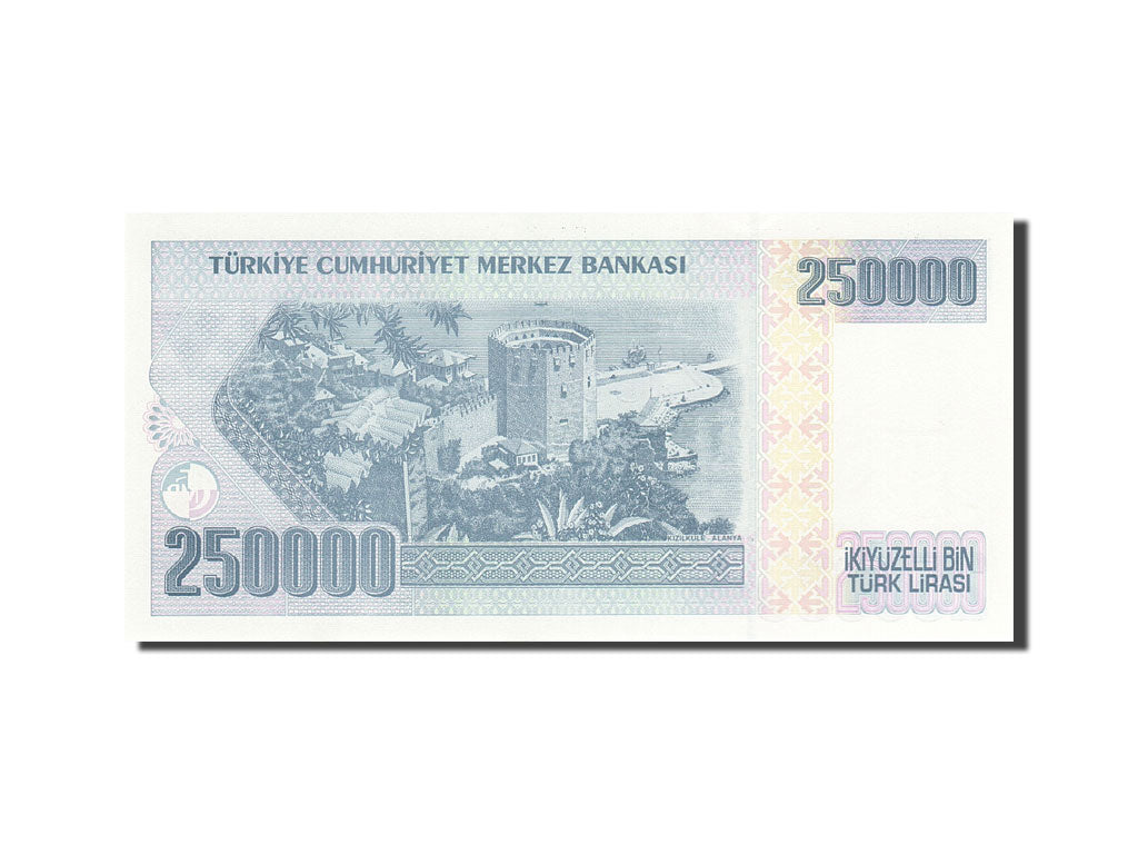 Geldschein, Türkei, 250,000 Lira, 1984-1997, 1992, KM:207, UNZ