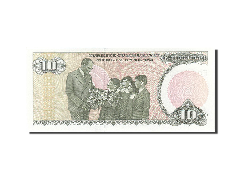 Geldschein, Türkei, 10 Lira, 1984-1997, 1979, KM:193a, UNZ