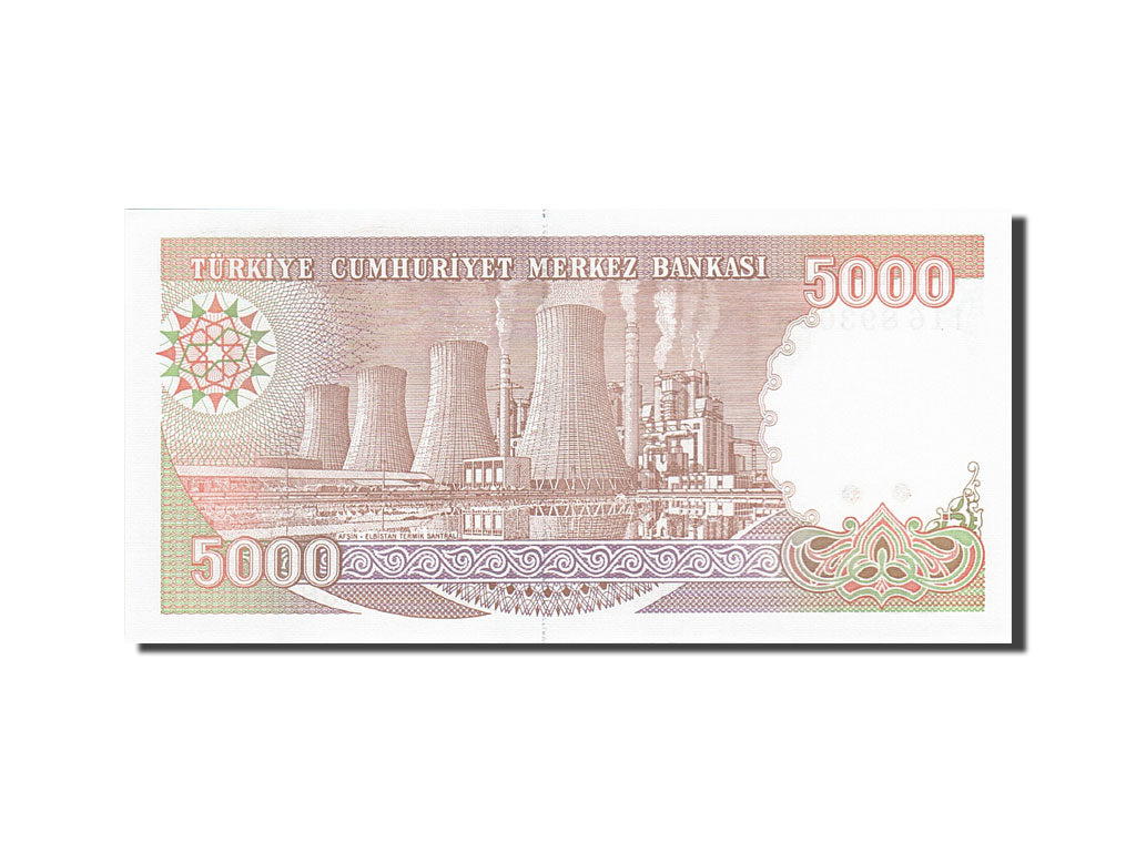 Billet, Turquie, 5000 Lira, 1984-1997, 1990, KM:198, SPL