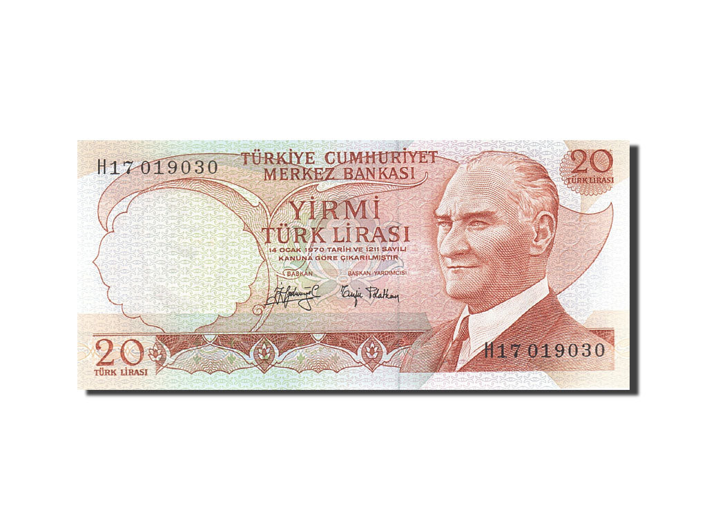 Billet, Turquie, 20 Lira, 1971-1982, 1974, KM:187a, NEUF