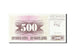 Billet, Bosnia - Herzegovina, 500 Dinara, 1992-1993, 1992-07-01, KM:14A, NEUF