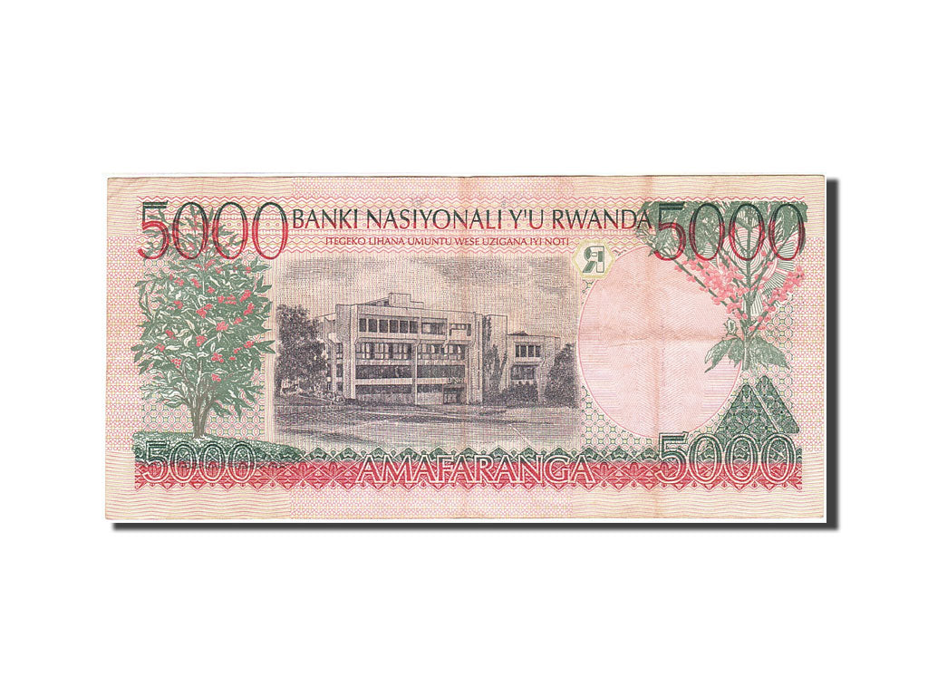 Billete, 5000 Francs, 1998, Ruanda, KM:28a, 1998-12-01, MBC