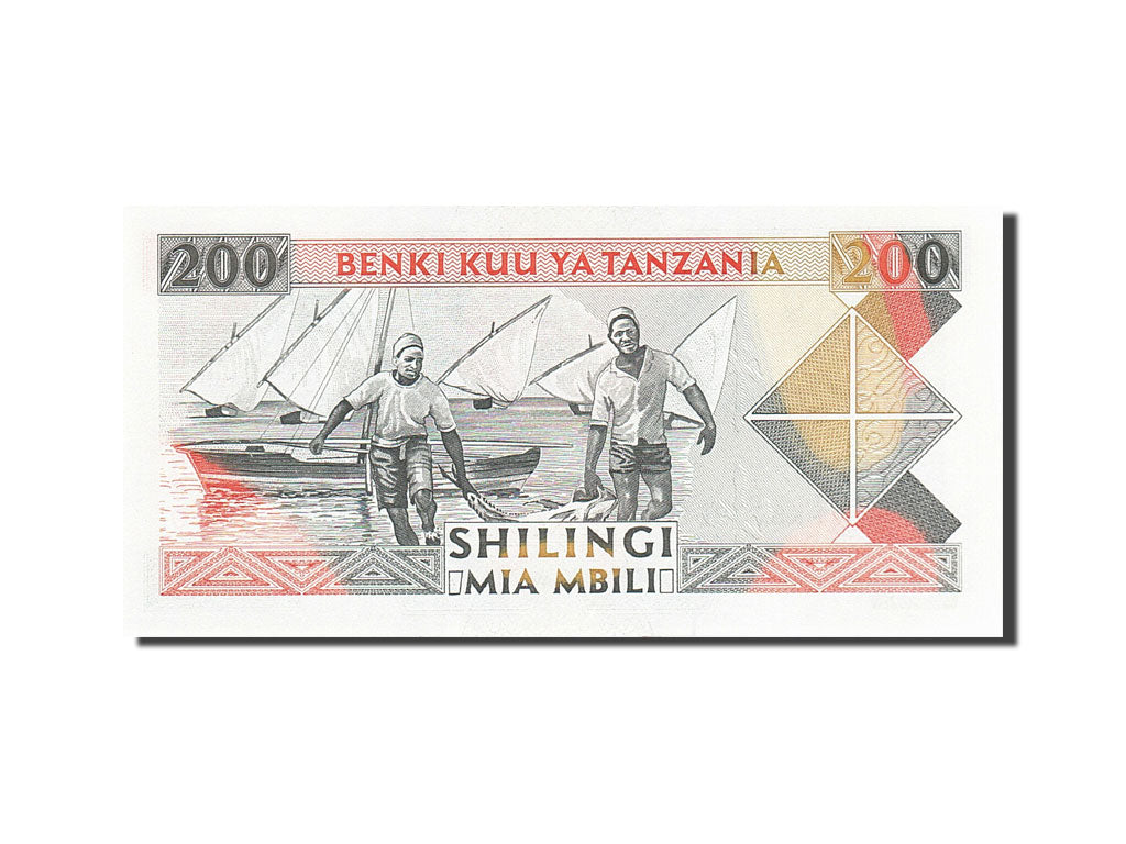 Billet, Tanzania, 200 Shilingi, 1993-1995, Undated (1993), KM:25b, NEUF