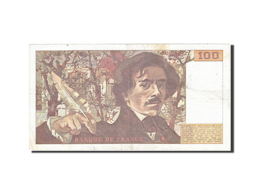 Billete, Francia, 100 Francs, 1978, 1991, BC, Fayette:69bis.3a1, KM:154e