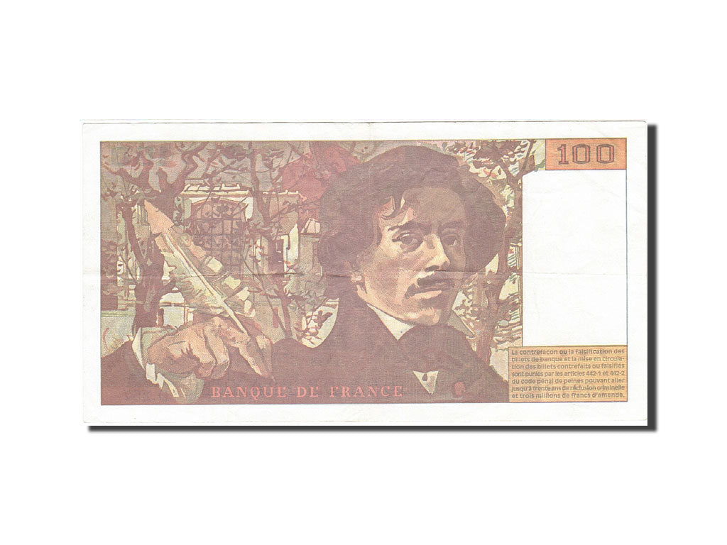 Banknot, Francja, 100 Francs, 1978, 1995, EF(40-45), Fayette:69ter.2a, KM:154h