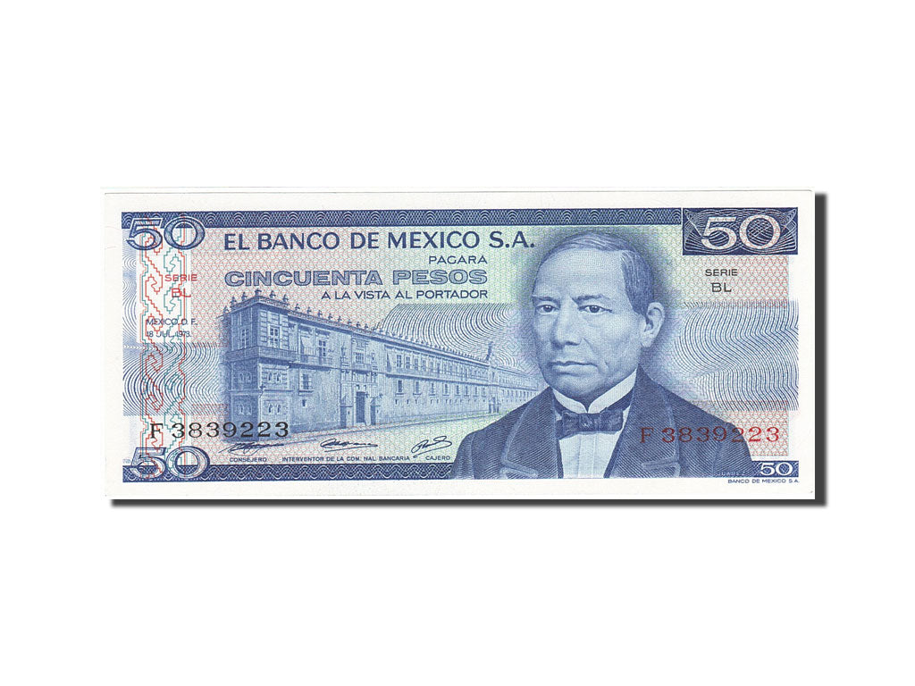 Banconote, Messico, 50 Pesos, 1969-1974, KM:65a, 1973-07-18, SPL