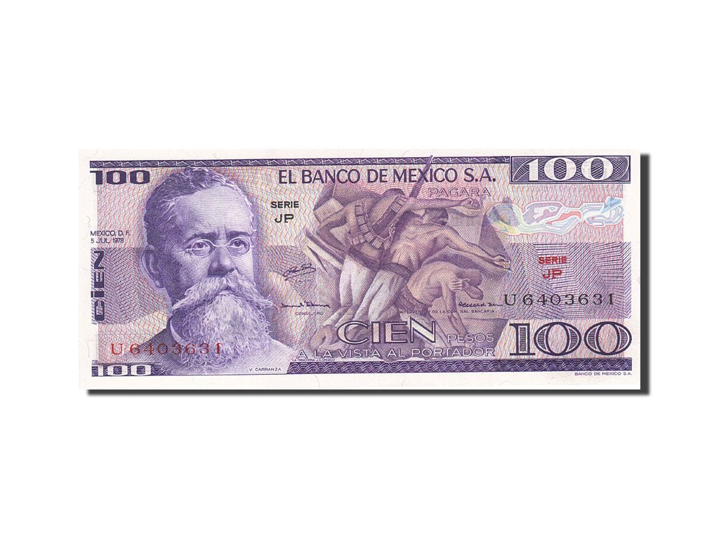 Banconote, Messico, 100 Pesos, 1969-1974, KM:66b, 1978-07-05, SPL