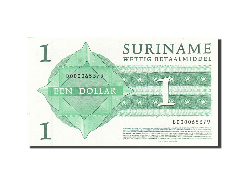 Banknote, Surinam, 1 Dollar, 2004, 2004-01-01, KM:155, UNC(65-70)