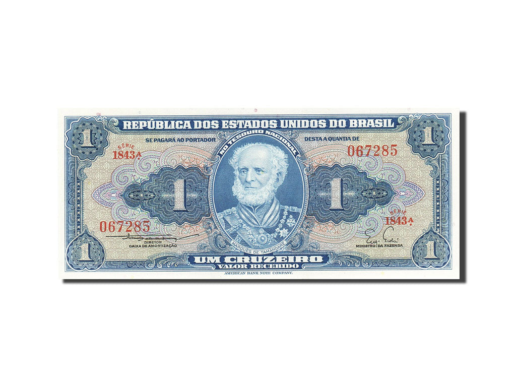 Banknote, Brazil, 1 Cruzeiro, 1953-1959, Undated (1954-1958), KM:150c