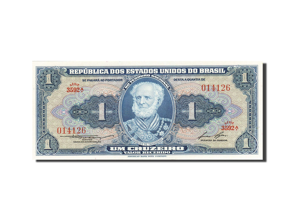 Banknote, Brazil, 1 Cruzeiro, 1953-1959, Undated (1954-1958), KM:150d
