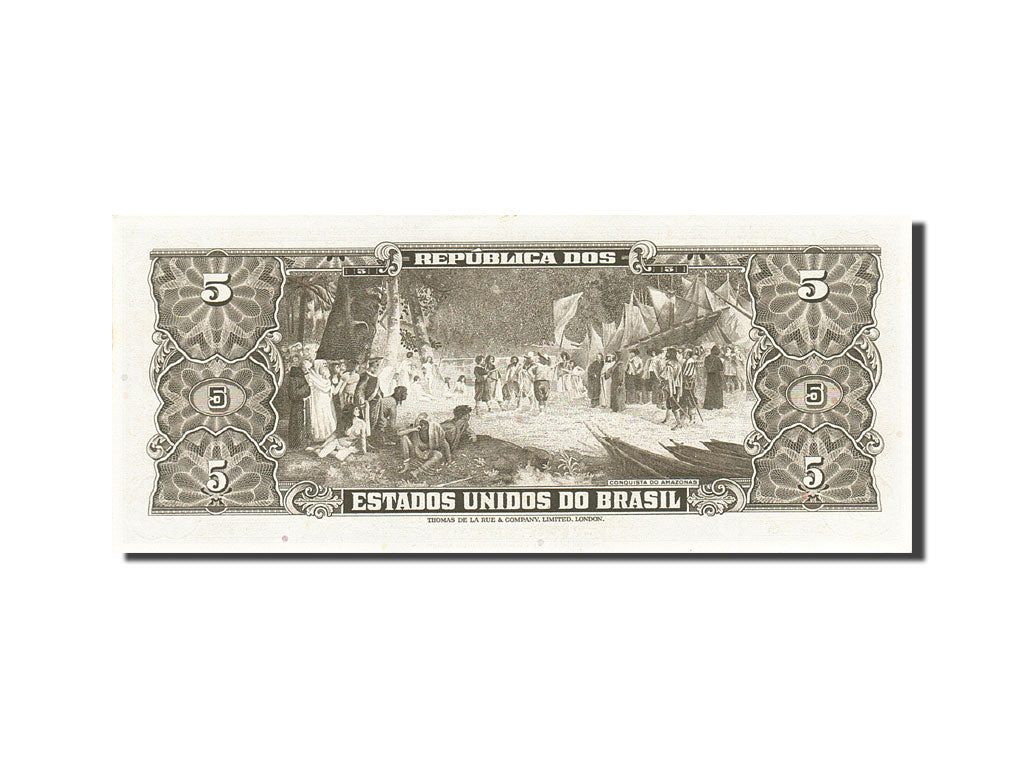 Banconote, Brasile, 5 Cruzeiros, 1962-1963, KM:176c, 1964, FDS