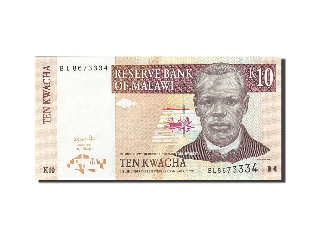 Banknote, Malawi, 10 Kwacha, 2004, 2004-06-01, KM:51a, UNC(65-70)