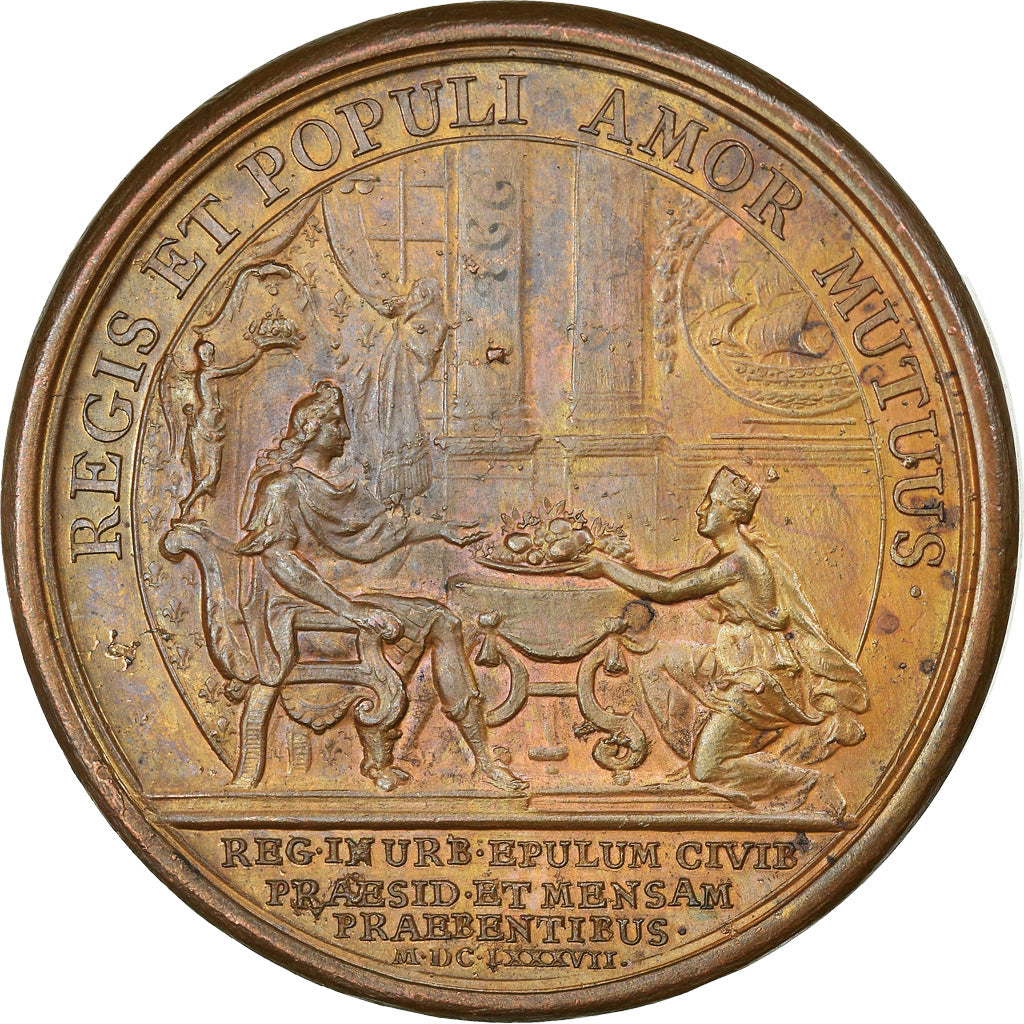 Frankrijk, Medaille, Louis XIV, Festin à l'Hôtel de Ville de Paris, History