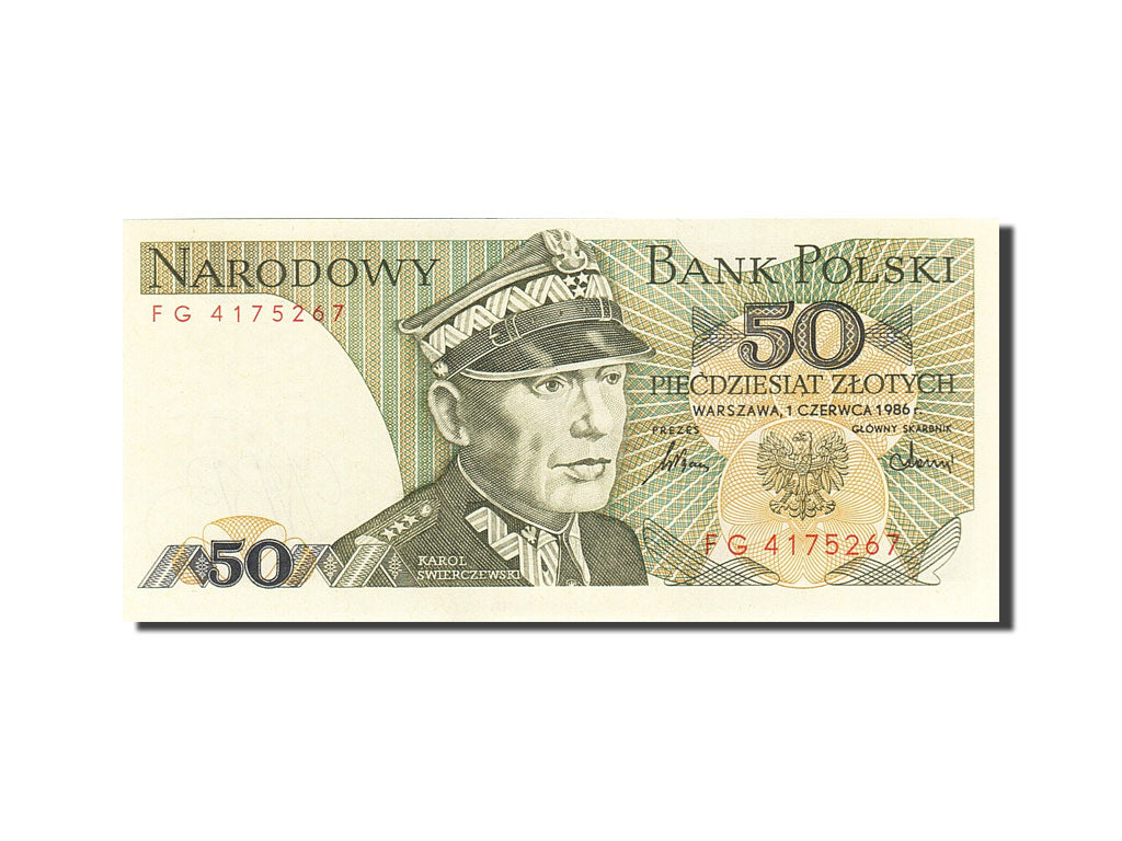 Banconote, Polonia, 50 Zlotych, 1974-1976, KM:142c, 1986-06-01, FDS