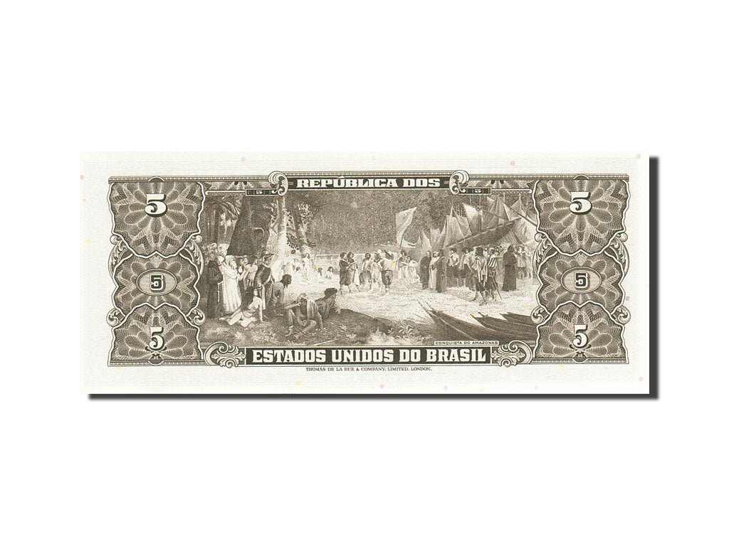 Banconote, Brasile, 5 Cruzeiros, 1962-1963, KM:176d, Undated (1962-1964), FDS