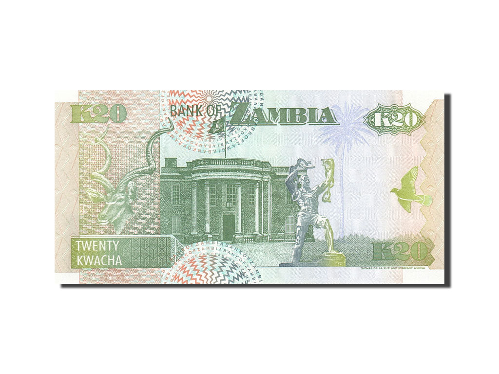 Banknote, Zambia, 20 Kwacha, 1992-1996, 1992, KM:36b, UNC(65-70)