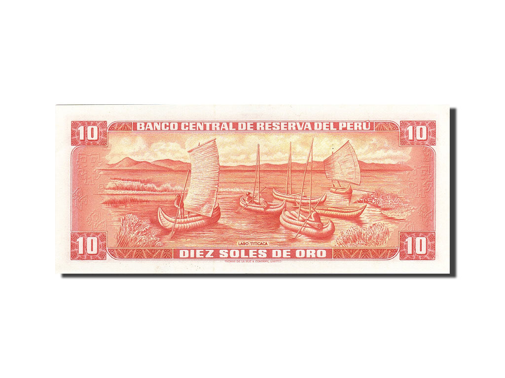 Billete, 10 Soles De Oro, 1969, Perú, KM:100c, 1974-05-16, UNC