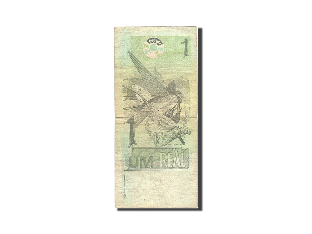 Banknot, Brazylia, 1 Réal, 1994, Undated (1997), KM:243Ag, VF(20-25)
