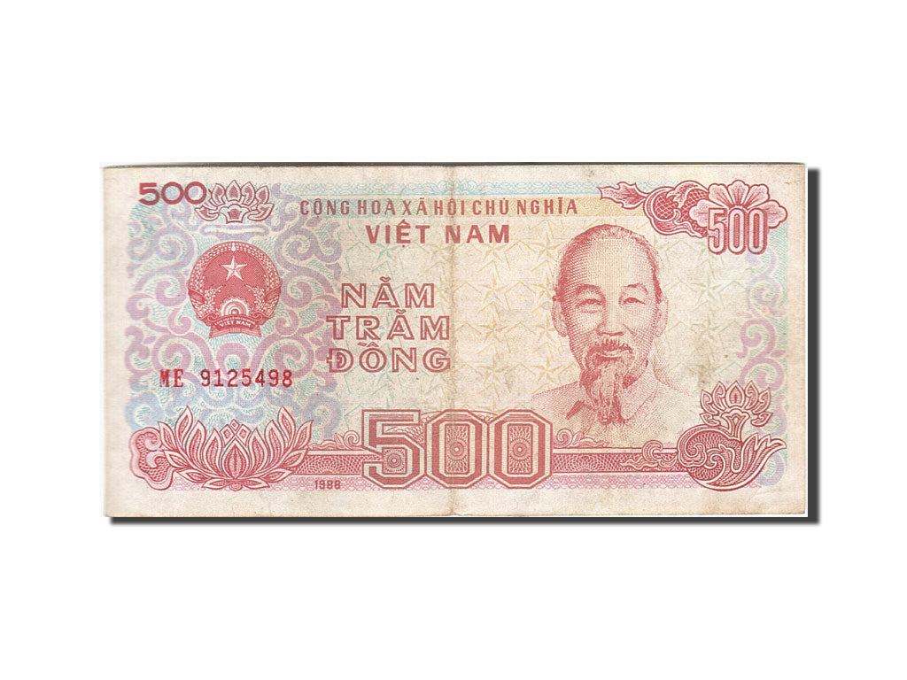 Banknot, Wietnam, 500 D<ox>ng, 1987-1988, 1988, KM:101a, VF(20-25)