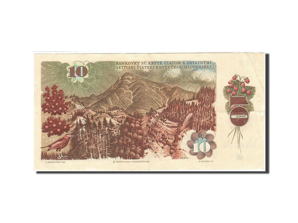 Banknote, Czechoslovakia, 10 Korun, 1985-1989, 1986, KM:94, EF(40-45)