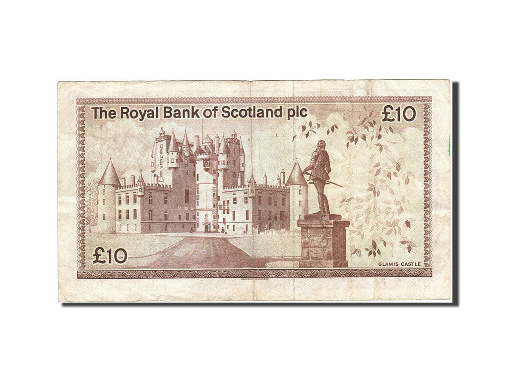 Billet, Scotland, 10 Pounds, 1982-1986, 1985-01-03, KM:343a, TTB