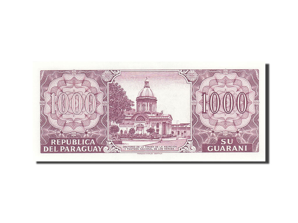 Billete, 1000 Guaranies, 2002, Paraguay, KM:221, 2002, UNC