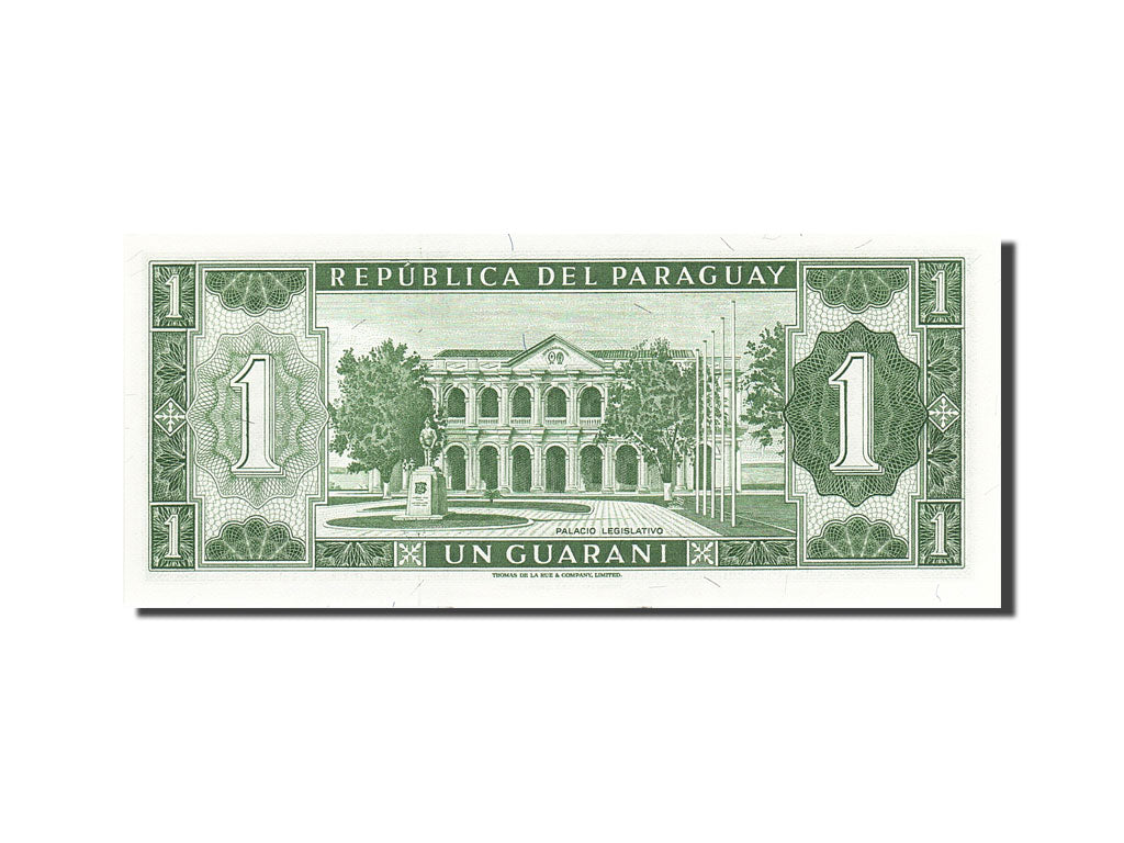 Banknote, Paraguay, 1 Guarani, 1952, 1952, KM:193b, UNC(65-70)