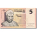 Banknot, Nigeria, 5 Naira, 2005-2006, 2006, KM:32a, UNC(65-70)