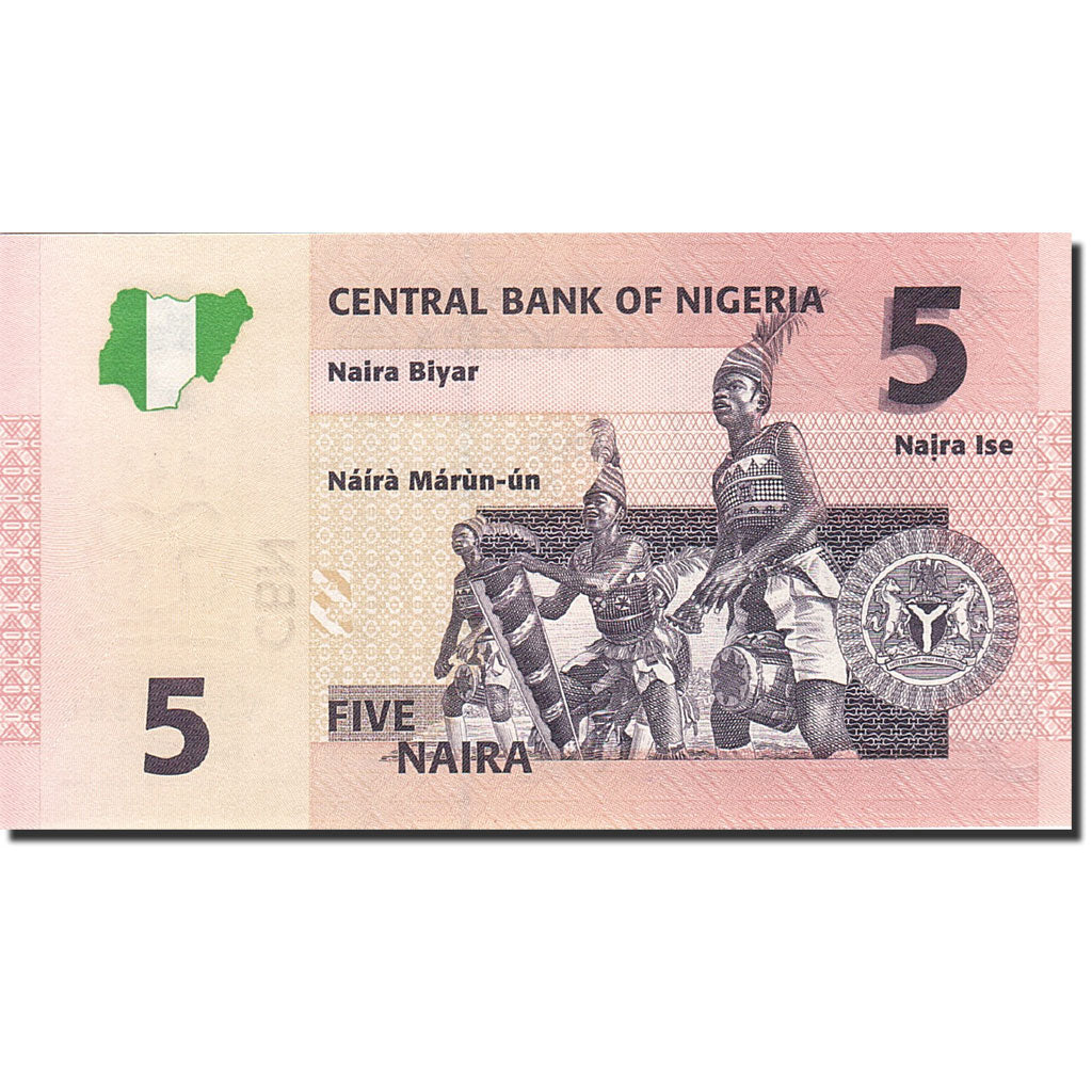 Billet, Nigéria, 5 Naira, 2005-2006, 2006, KM:32a, NEUF