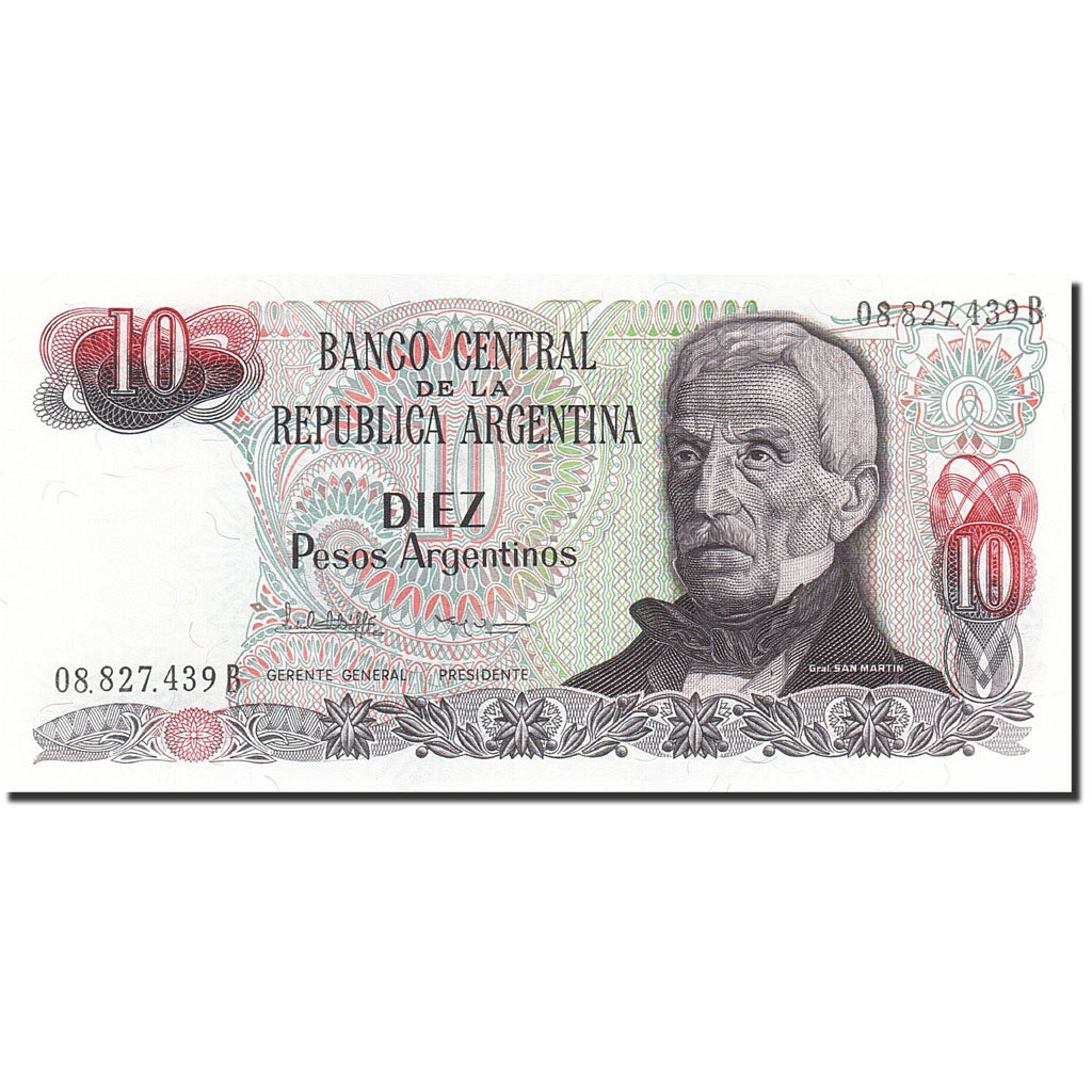 Banconote, Argentina, 10 Pesos Argentinos, 1983-1985, KM:313a, Undated