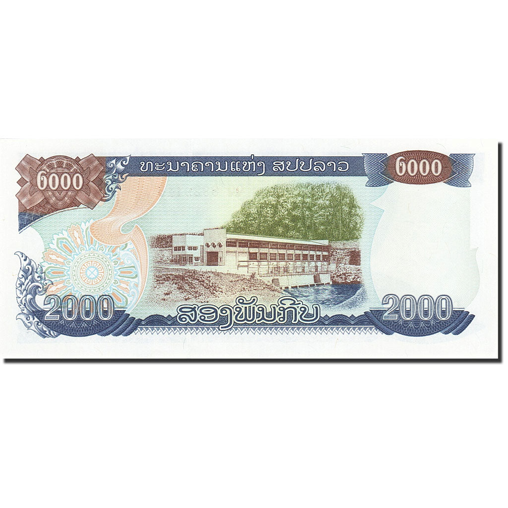 Billete, 2000 Kip, 1998-2003, Lao, KM:33a, 1997, UNC
