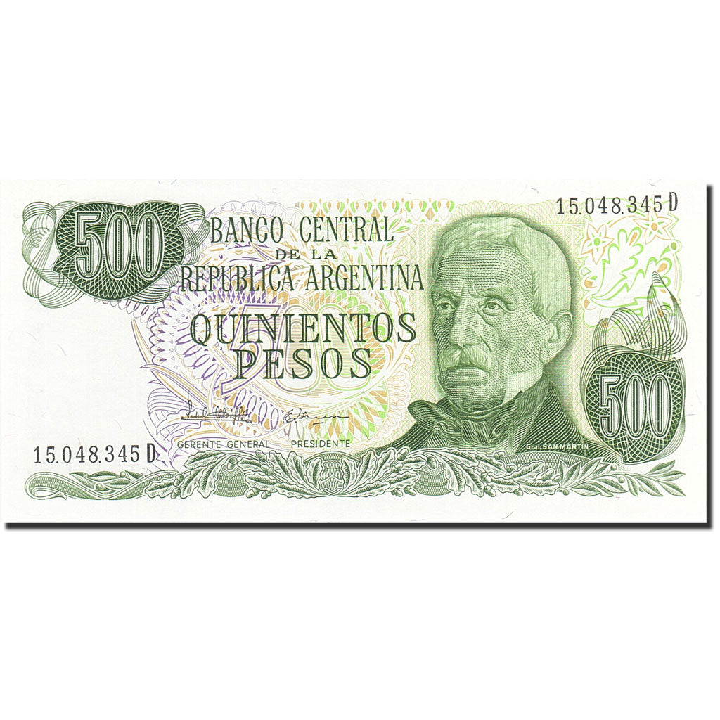 Banconote, Argentina, 500 Pesos, 1976-1983, KM:303c, Undated (1977-1982), FDS