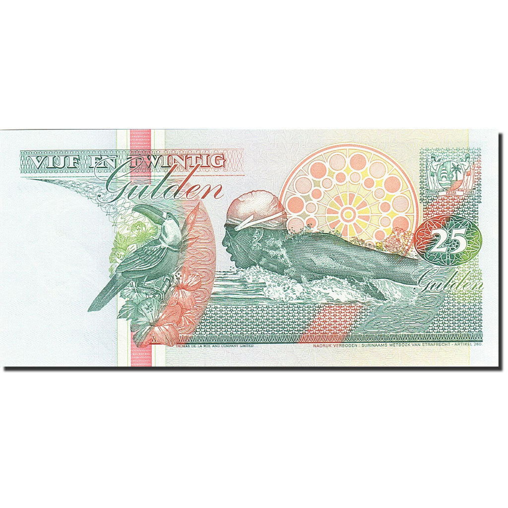 Banknote, Surinam, 25 Gulden, 1991-1997, 1996-12-01, KM:138c, UNC(65-70)