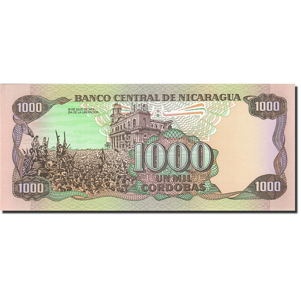 Billete, 1000 Cordobas, 1985, Nicaragua, KM:145a, 1985, UNC