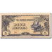 Biljet, Birma, 5 Rupees, 1942-1944, Undated (1942-1944), KM:15b, SUP