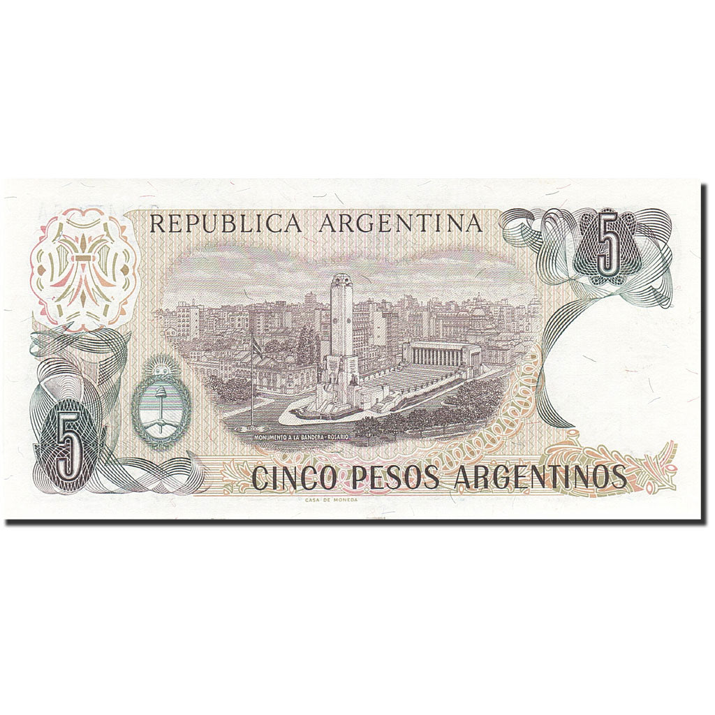 Banconote, Argentina, 5 Pesos Argentinos, 1983-1985, KM:312a, Undated