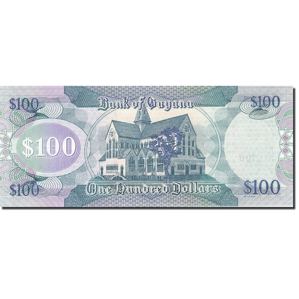 Billet, Guyana, 100 Dollars, 1989-1992, Undated (1989), KM:28, NEUF